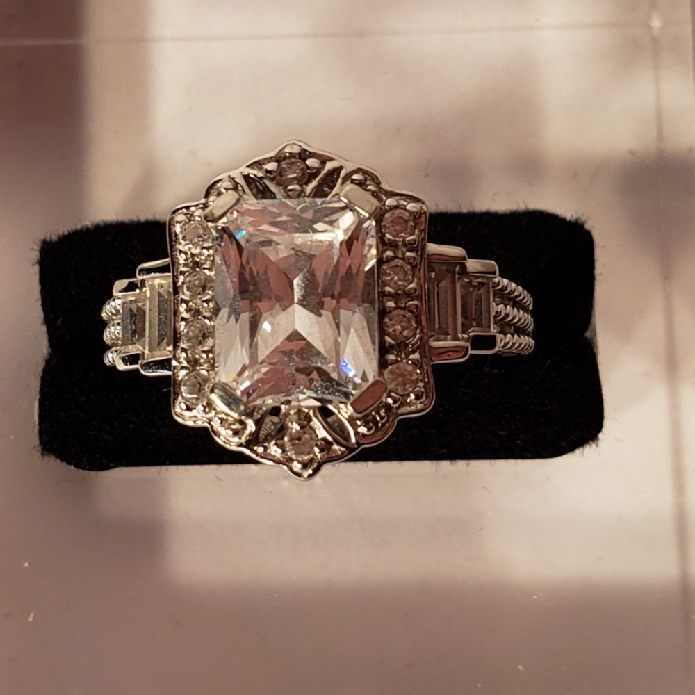 Vintage 1990s Art Deco Sterling Silver .925 Ring